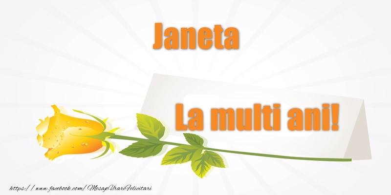  Felicitari de la multi ani - Flori | Pentru Janeta La multi ani!