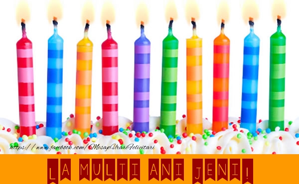 Felicitari de la multi ani - Lumanari | La multi ani Jeni!