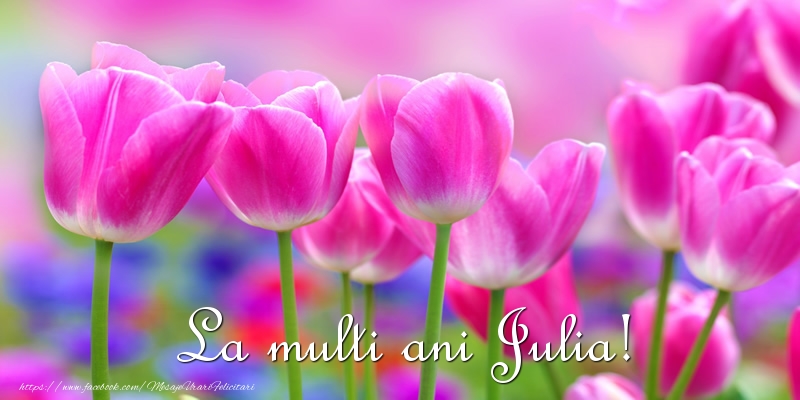  Felicitari de la multi ani - Flori & Lalele | La multi ani Julia!