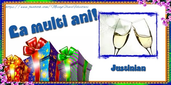  Felicitari de la multi ani - Cadou & 1 Poza & Ramă Foto | La multi ani! Justinian