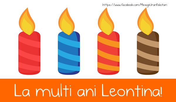Felicitari de la multi ani - Lumanari | La multi ani Leontina!