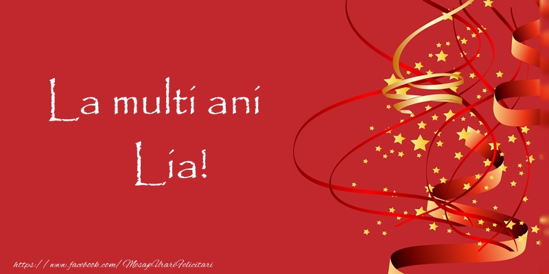 Felicitari de la multi ani - Confetti | La multi ani Lia!