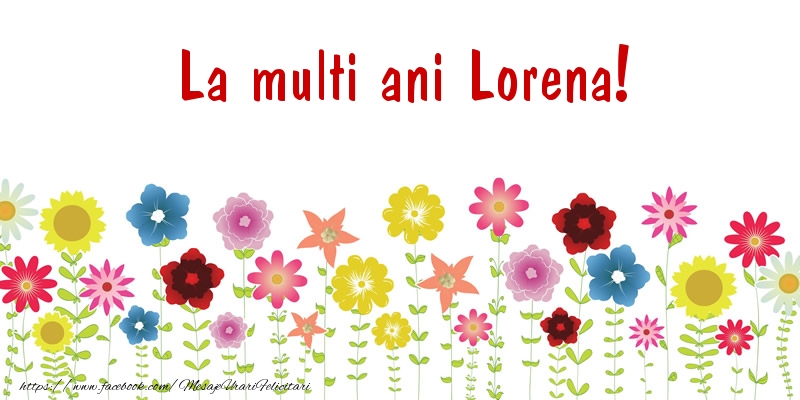 Felicitari de la multi ani - Confetti | La multi ani Lorena!