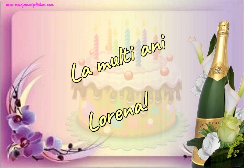  Felicitari de la multi ani - Sampanie | La multi ani Lorena!