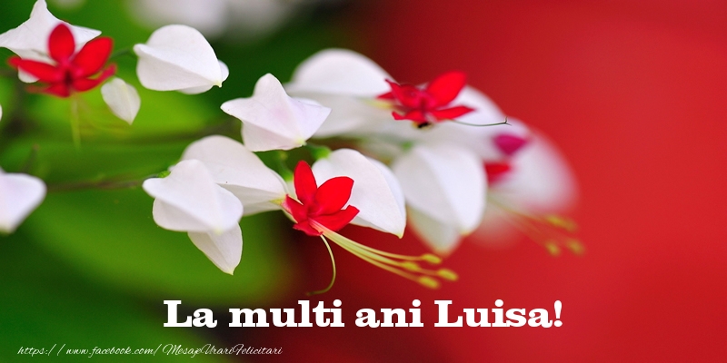 Felicitari de la multi ani - Flori | La multi ani Luisa!