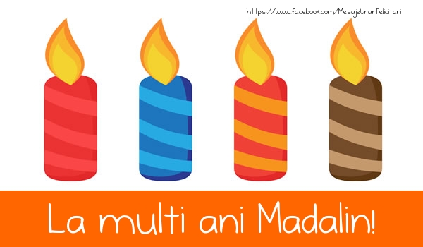 Felicitari de la multi ani - Lumanari | La multi ani Madalin!