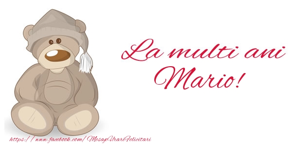 Felicitari de la multi ani - Ursuleti | La multi ani Mario!