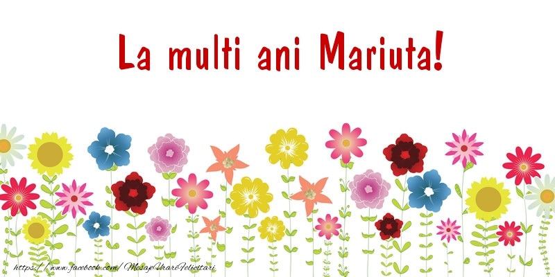 Felicitari de la multi ani - Confetti | La multi ani Mariuta!