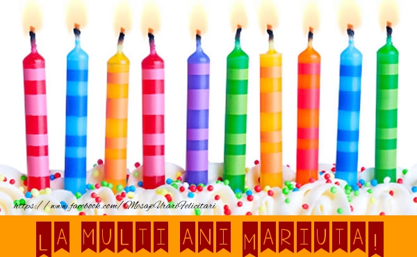 Felicitari de la multi ani - Lumanari | La multi ani Mariuta!