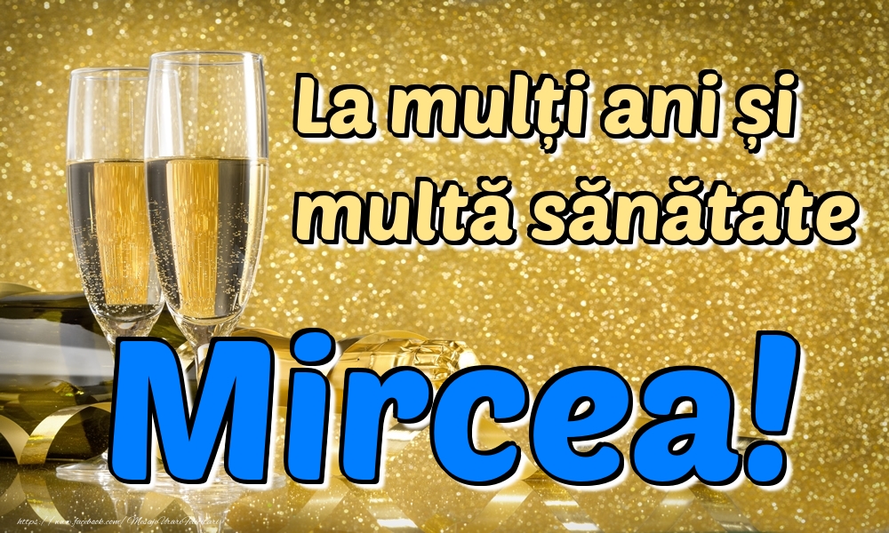 La multi ani La mulți ani multă sănătate Mircea!