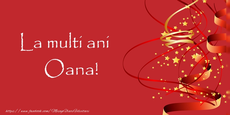 Felicitari de la multi ani - Confetti | La multi ani Oana!