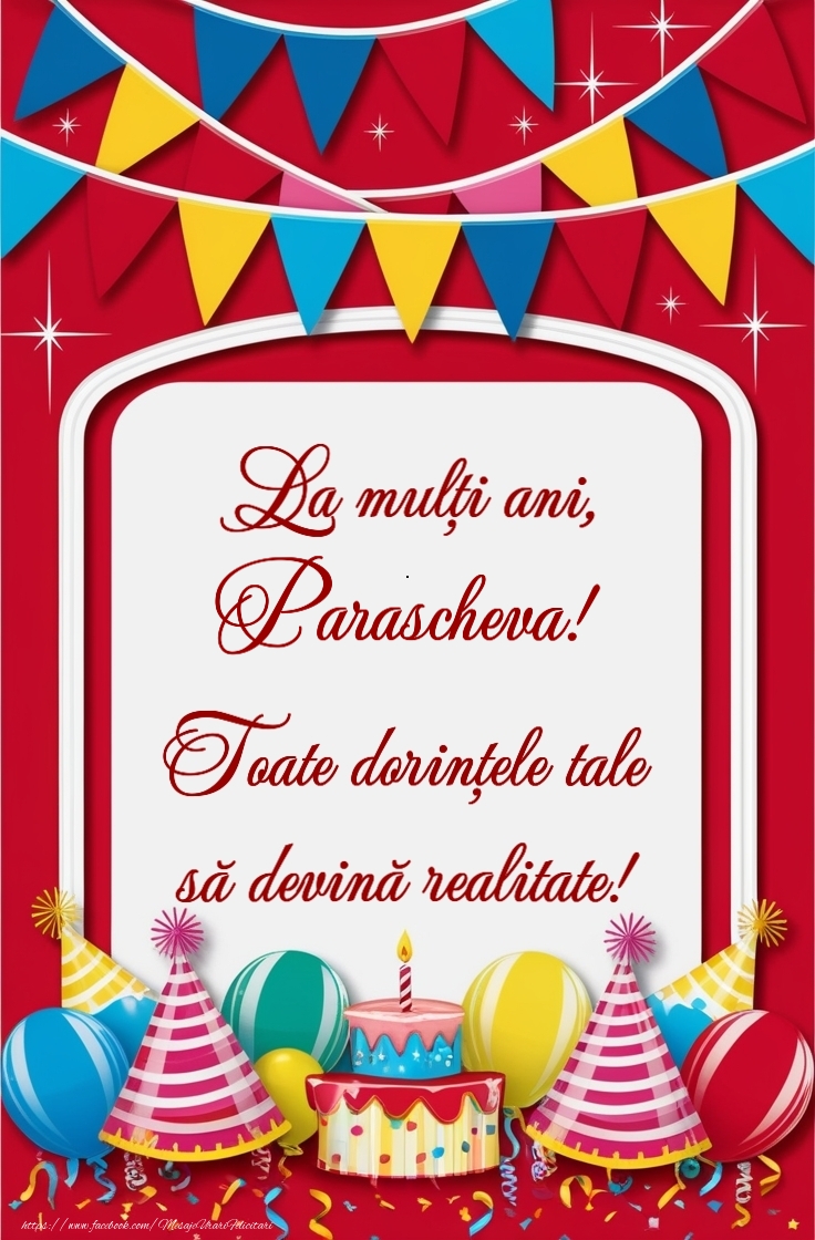 Felicitari de la multi ani - Tort, baloane la petrecere pentru fete