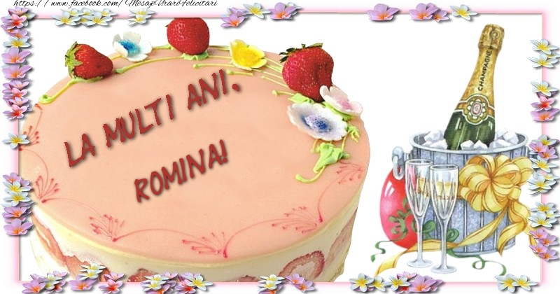 Felicitari de la multi ani - La multi ani, Romina!