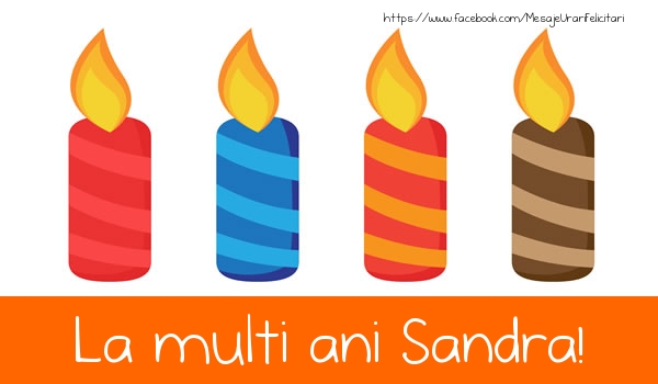 Felicitari de la multi ani - Lumanari | La multi ani Sandra!