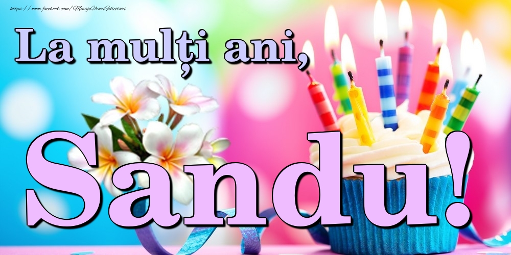  Felicitari de la multi ani - Flori & Tort | La mulți ani, Sandu!