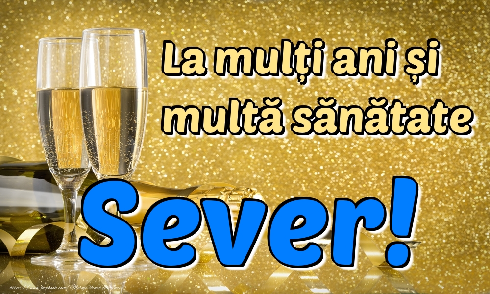 Felicitari de la multi ani - La mulți ani multă sănătate Sever!