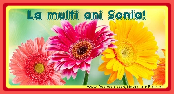  Felicitari de la multi ani - Flori | La multi ani Sonia!
