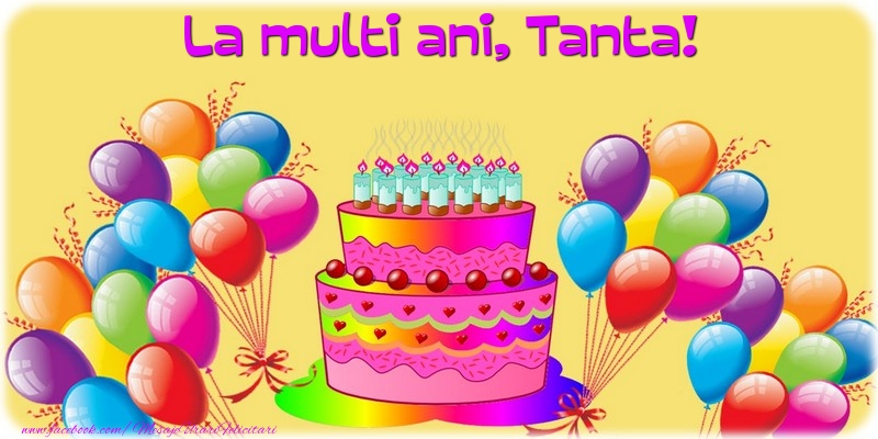  Felicitari de la multi ani - Baloane & Tort | La multi ani, Tanta!