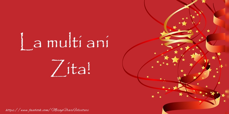Felicitari de la multi ani - Confetti | La multi ani Zita!