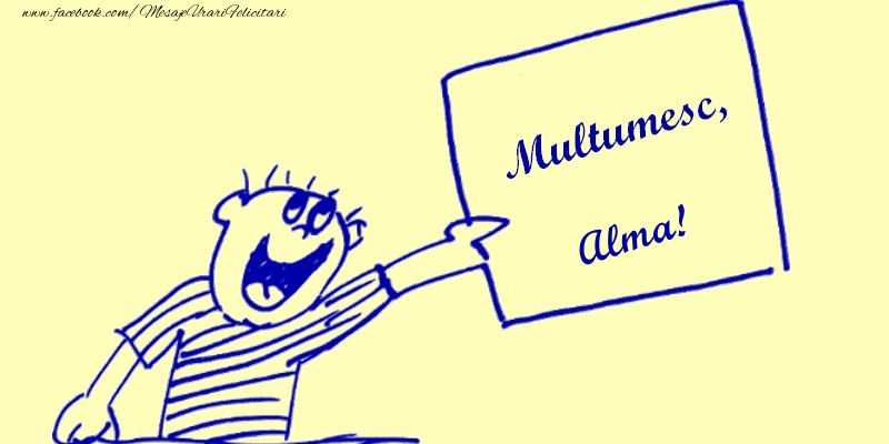 Felicitari de multumire - Multumesc, Alma