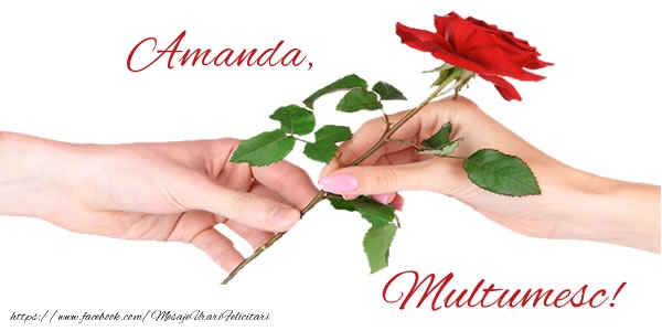  Felicitari de multumire - Trandafiri | Amanda Multumesc!
