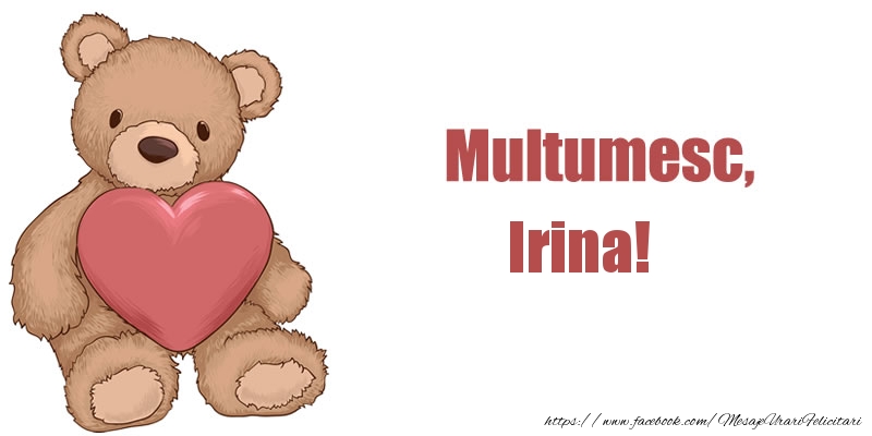  Felicitari de multumire - Ursuleti | Multumesc, Irina!