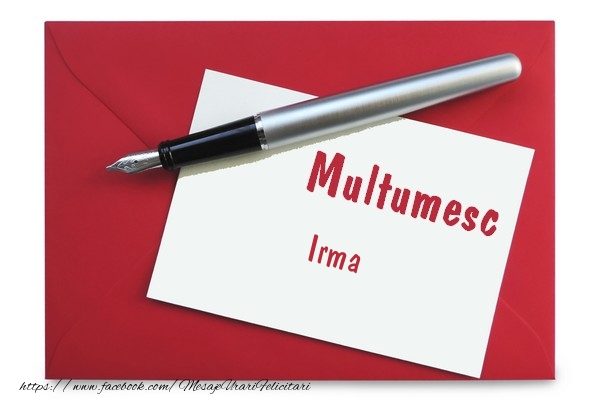 Felicitari de multumire - Mesaje | Multumesc Irma!