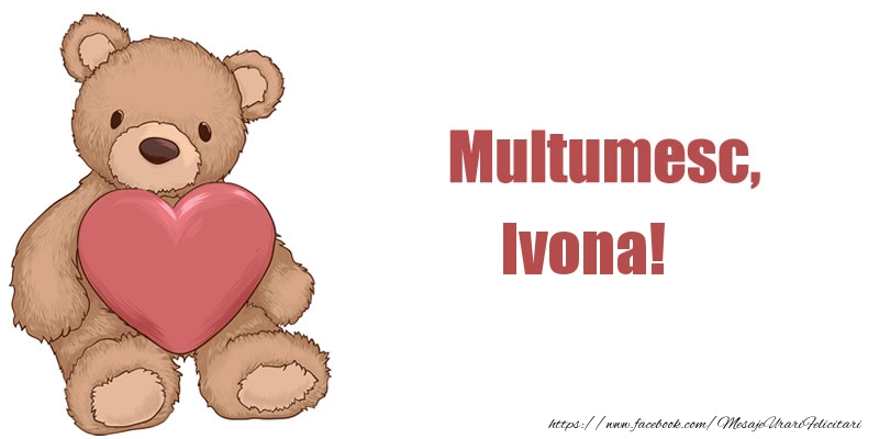 Felicitari de multumire - Multumesc, Ivona!