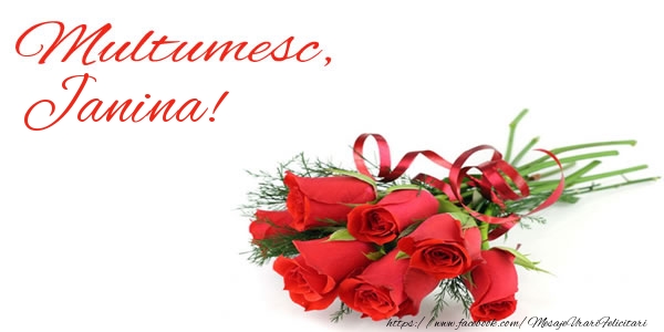  Felicitari de multumire - Trandafiri | Multumesc, Janina!
