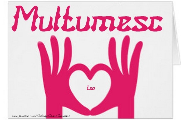 Felicitari de multumire - ❤️❤️❤️ Inimioare | Multumesc, Leo