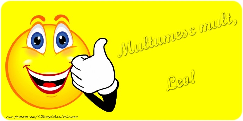 Felicitari de multumire - Emoticoane | Multumesc mult.Leo