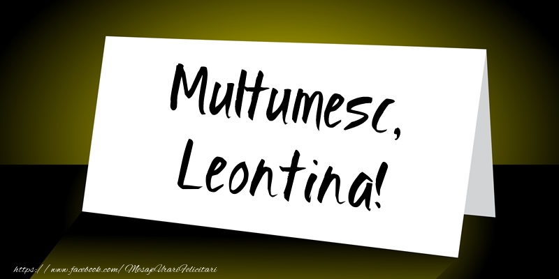  Felicitari de multumire - Mesaje | Multumesc, Leontina!