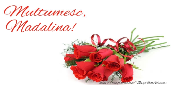  Felicitari de multumire - Trandafiri | Multumesc, Madalina!