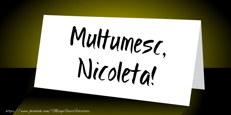  Felicitari de multumire - Mesaje | Multumesc, Nicoleta!