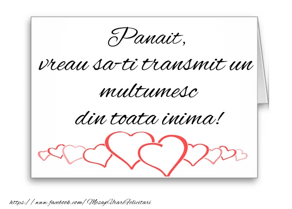  Felicitari de multumire - ❤️❤️❤️ Inimioare | Panait, vreau sa-ti transmit un multumesc din toata inima!