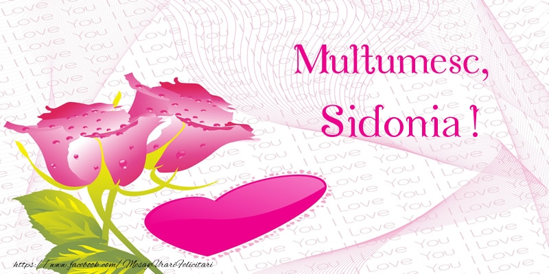  Felicitari de multumire - ❤️❤️❤️ Inimioare & Trandafiri | Multumesc, Sidonia!