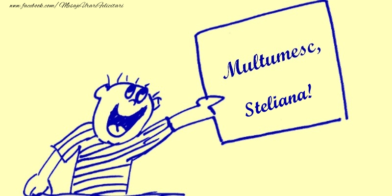 Felicitari de multumire - Multumesc, Steliana