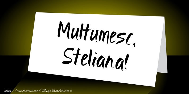 Felicitari de multumire - Mesaje | Multumesc, Steliana!