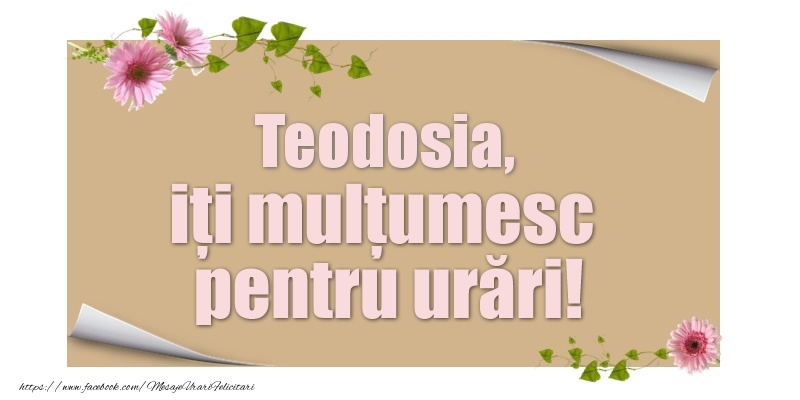  Felicitari de multumire - Flori | Teodosia, iți mulțumesc pentru urări!