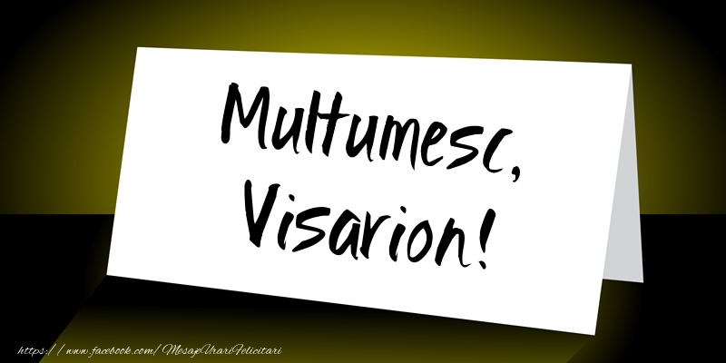 Felicitari de multumire - Multumesc, Visarion!