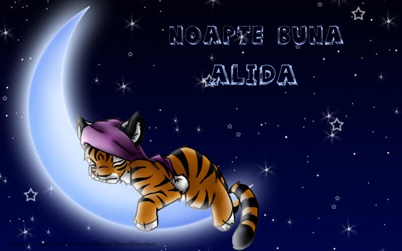  Felicitari de noapte buna - Luna & Stele & Animație | Noapte buna Alida