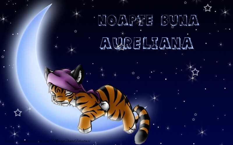  Felicitari de noapte buna - Luna & Stele & Animație | Noapte buna Aureliana