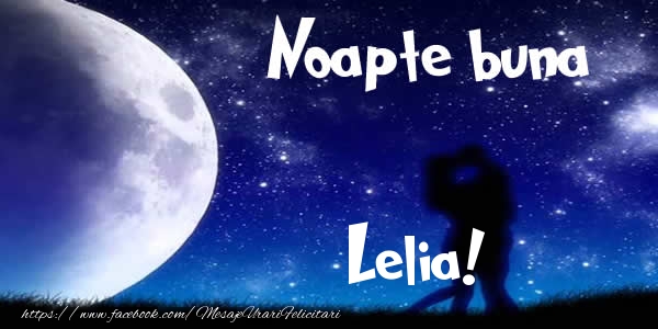 Felicitari de noapte buna - Luna & I Love You | Noapte buna Lelia!