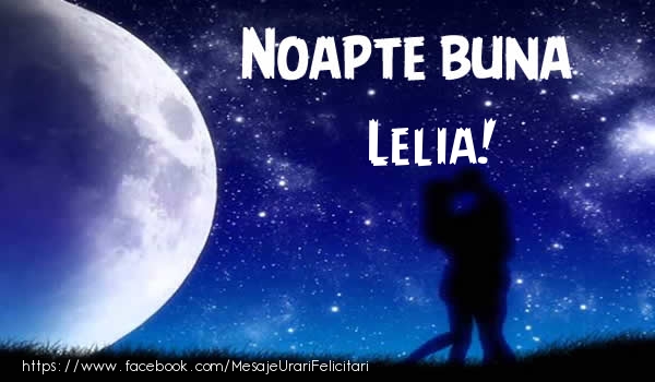 Felicitari de noapte buna - Luna & Stele | Noapte buna Lelia!