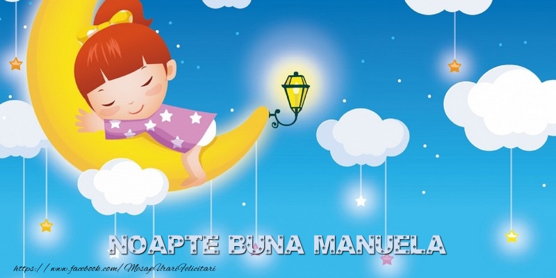  Felicitari de noapte buna - Luna & Stele & Animație | Noapte buna Manuela