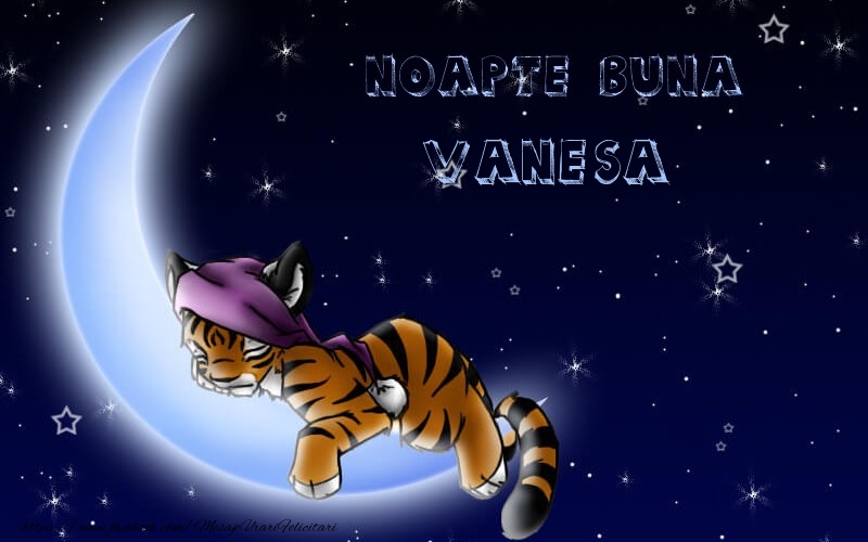  Felicitari de noapte buna - Luna & Stele & Animație | Noapte buna Vanesa
