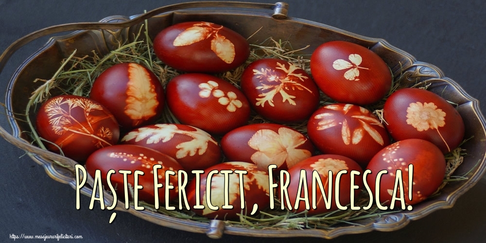  Felicitari de Paste - Oua | Paște Fericit, Francesca!