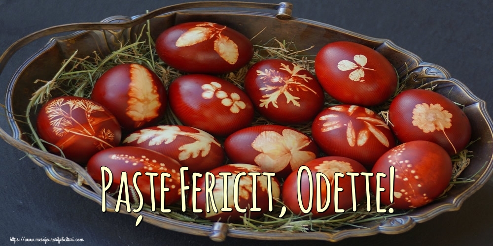  Felicitari de Paste - Oua | Paște Fericit, Odette!