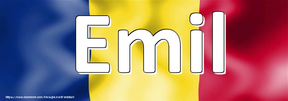  Felicitari cu numele tau - Trandafiri | Numele Emil pe steagul României
