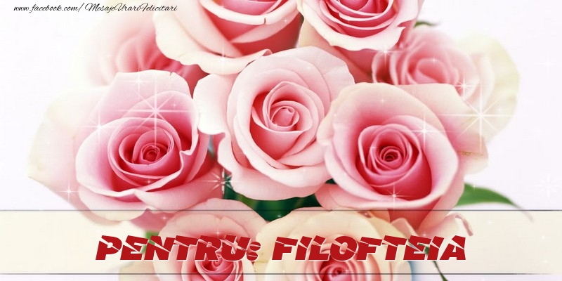 Felicitari de prietenie - Trandafiri | Pentru Filofteia